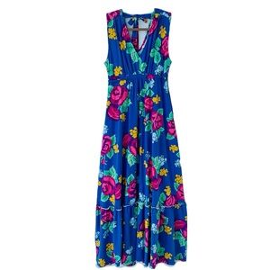 Matilda Jane Floral Blue Maxi Dress